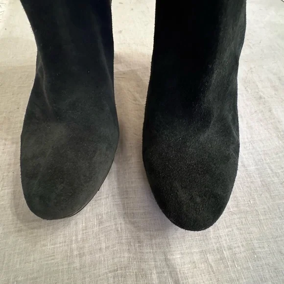 House of Harlow 1960 Suede Green Mid-Calf Boots - Picture 3 of 10
